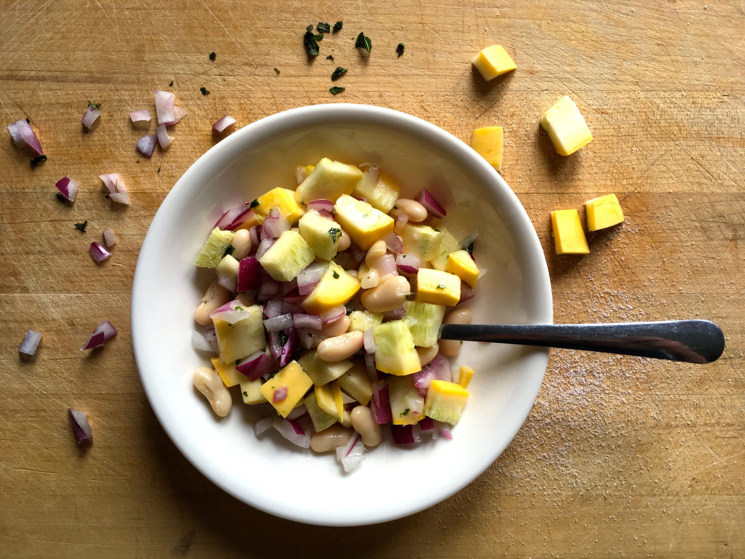 25. Summer Squash and White Bean Salad
