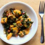 Butternut Squash with Collard Greens