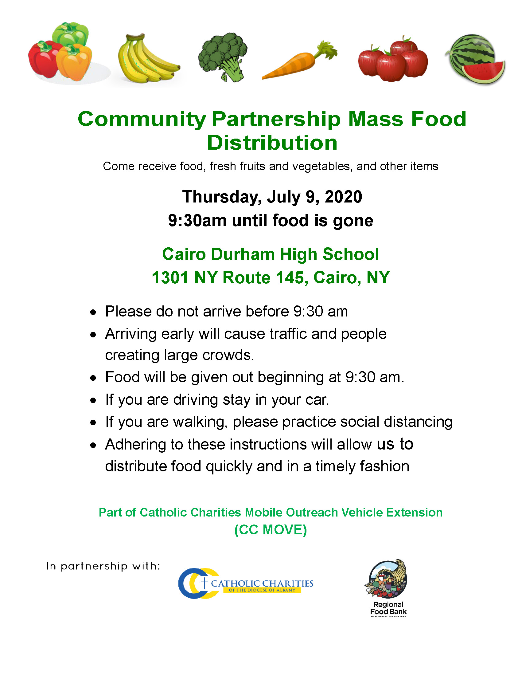 Cairo Durham High School - Regional Food Bank of Northeastern New York