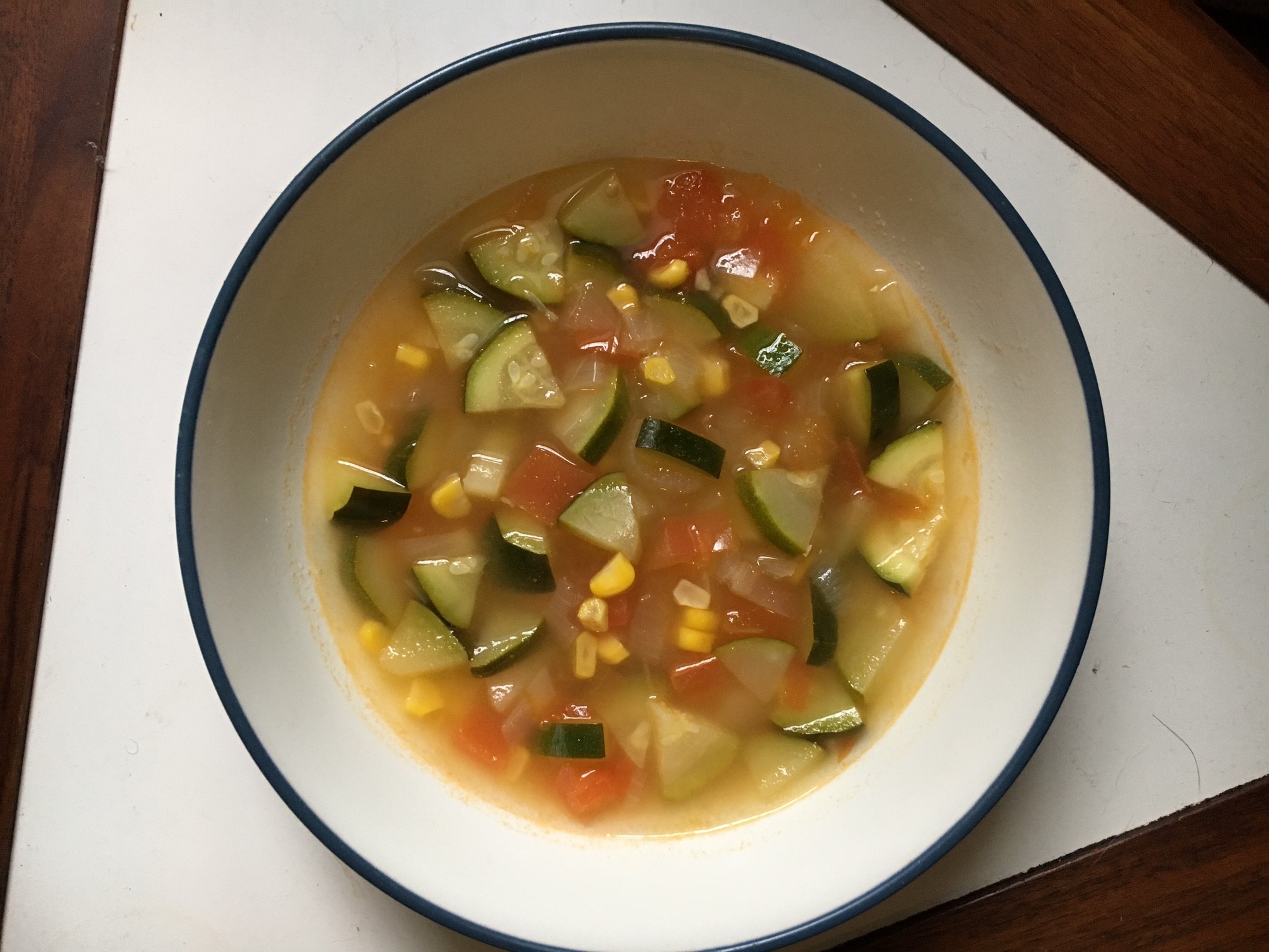 Corn Zucchini Soup
