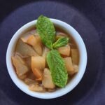 Poached Pear with Cider Sauce