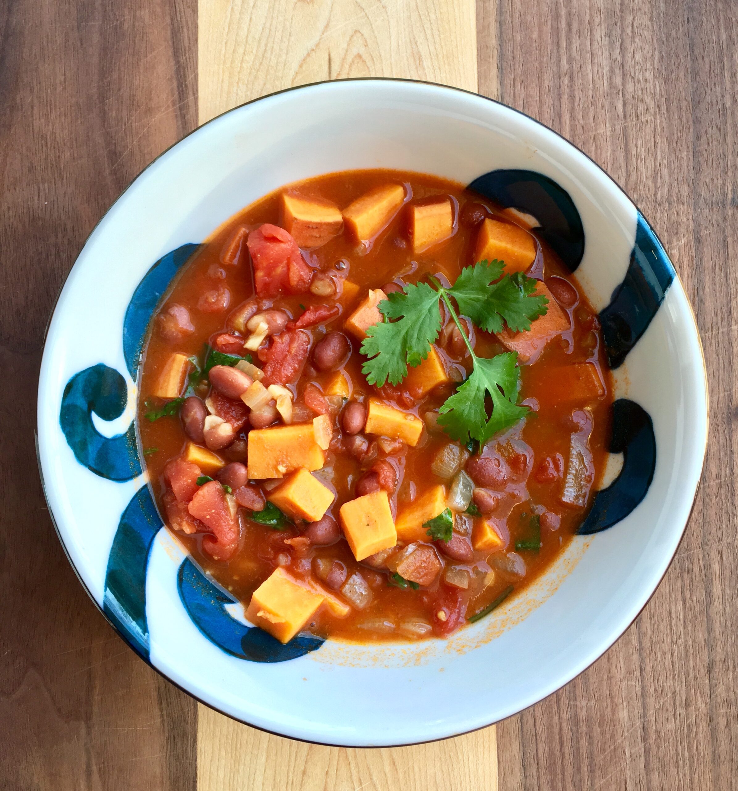 Sweet Potato and Red Bean Chili