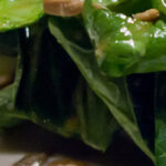 Tatsoi Salad with Pears and Strawberries