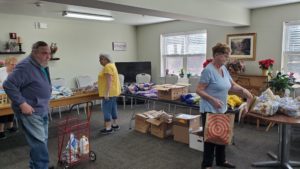 Pop-up pantry at low-income senior housing site